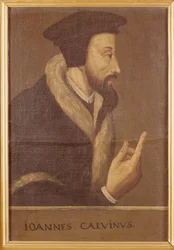 Portrait de Jean Calvin (1509-64) théologien et réformateur français